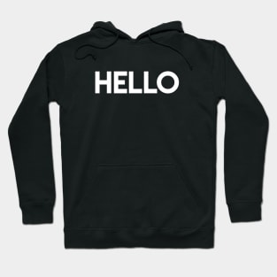 Hello/Goodbye (white) Hoodie